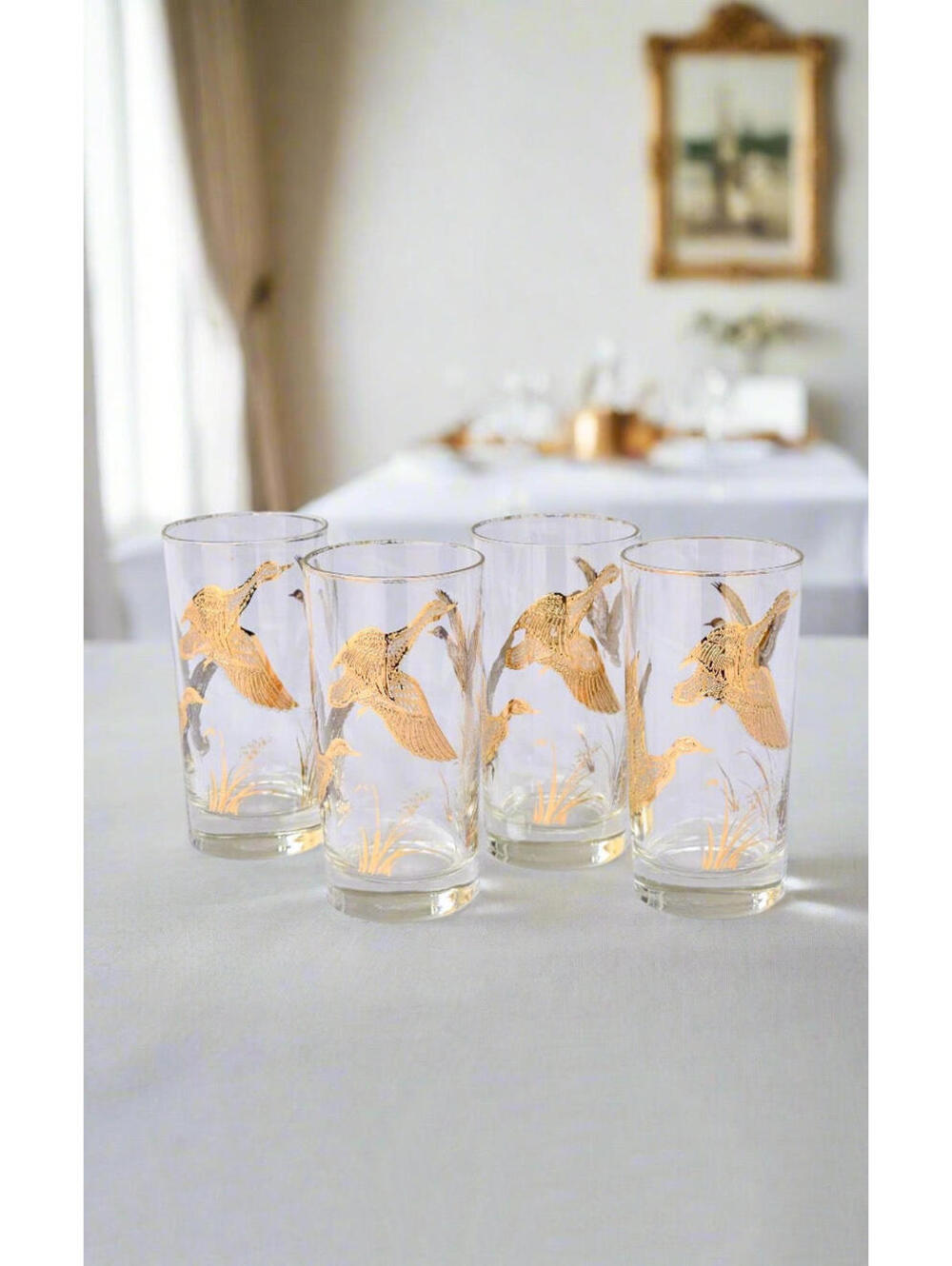 Libby Golden Mallard Highball Glasses